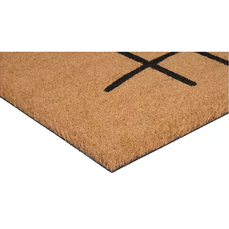 Doormats-Kirklands Home Simple Hello Script Doormat, 48x24 Brown