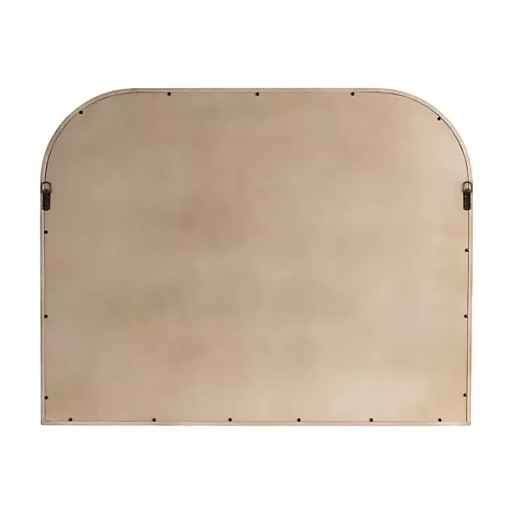 Decorative Mirrors-Kirklands Home Natural Wood Frame Arch Wall Mirror Tan