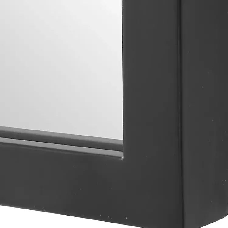 Decorative Mirrors-Kirklands Home Arched Scallop Edge Wall Mirror Black