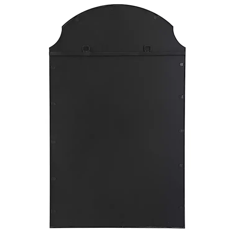 Decorative Mirrors-Kirklands Home Arched Scallop Edge Wall Mirror Black