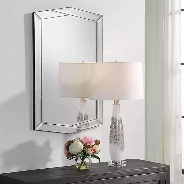Decorative Mirrors-Kirklands Home Overlapping Asymmetrical Bevel Wall Mirror