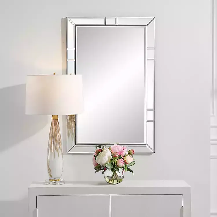 Decorative Mirrors-Kirklands Home Notched Bevel Rectangle Wall Mirror