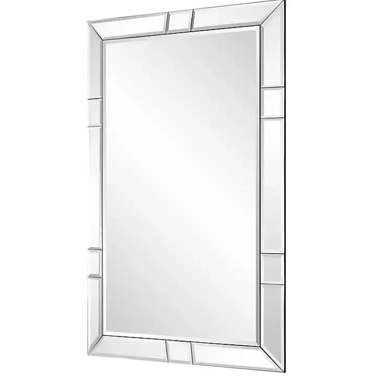 Decorative Mirrors-Kirklands Home Notched Bevel Rectangle Wall Mirror