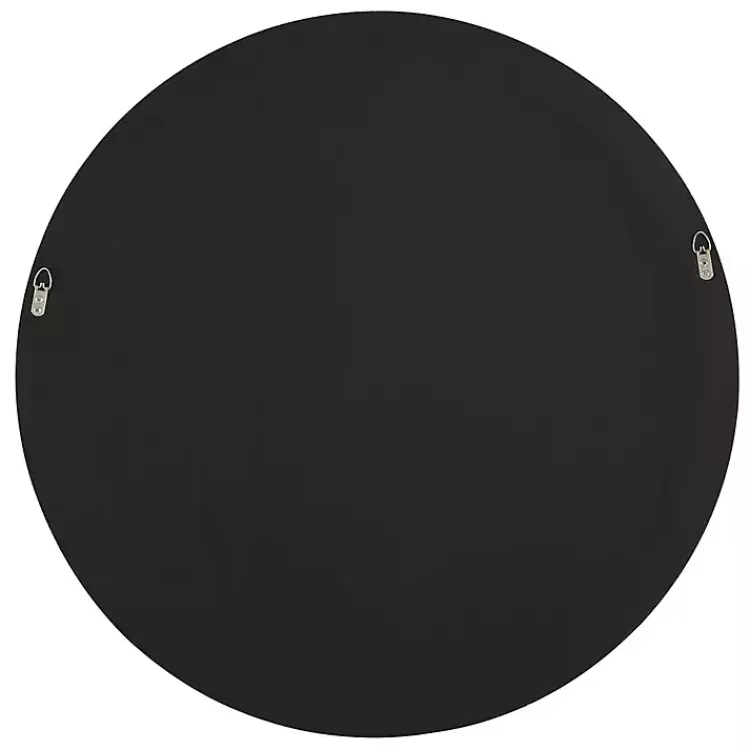 Decorative Mirrors-Kirklands Home Round Rattan Wall Mirror