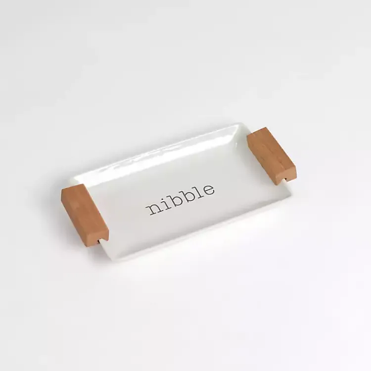 Serving & Entertaining-Kirklands Home Nibble Acacia Wood Serving Tray