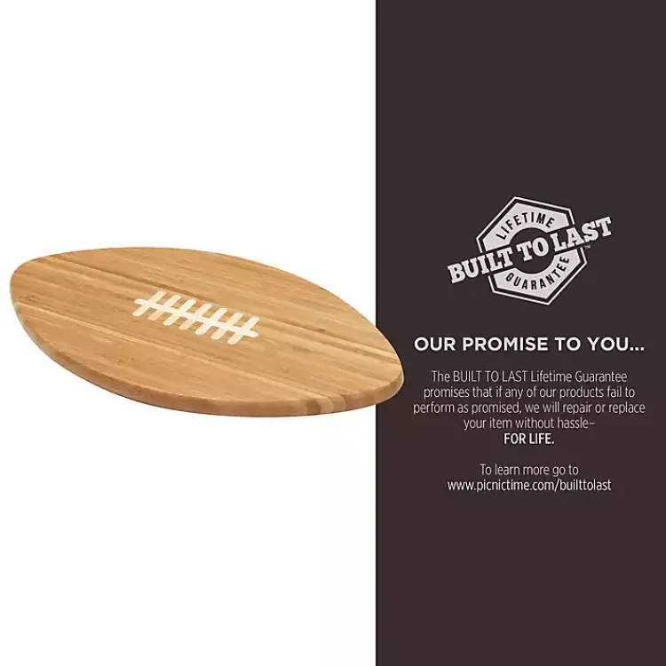 Serving & Entertaining-Kirklands Home Los Angeles Rams Bamboo Football Cutting Board Tan