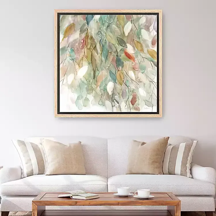 Canvas Art-Kirklands Home Rainy Cascade I Framed Canvas Art Print, 40x40 Multi