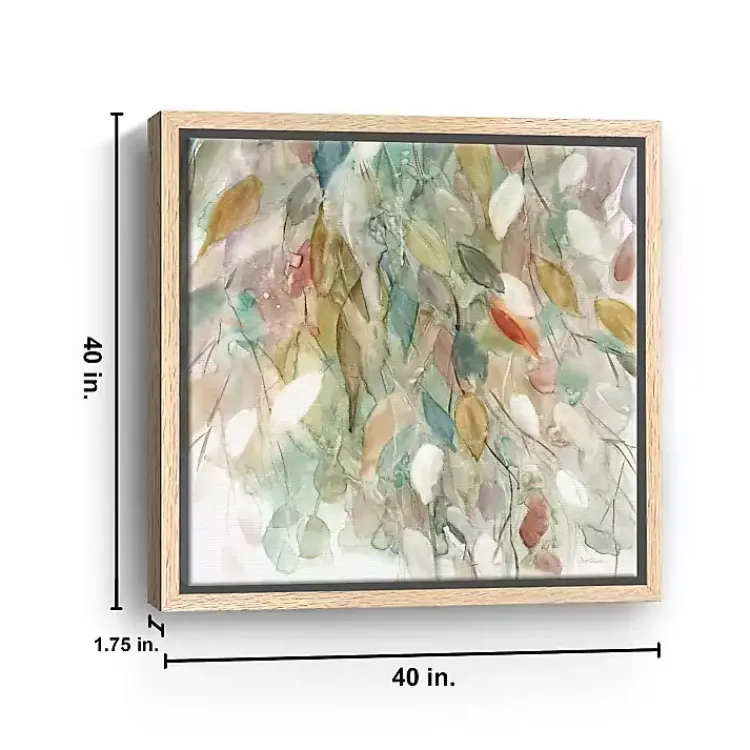 Canvas Art-Kirklands Home Rainy Cascade I Framed Canvas Art Print, 40x40 Multi