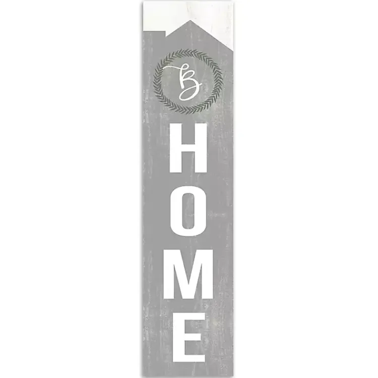Garden Decor-Kirklands Home Laurel Wreath Home Personalized Porch Board Gray