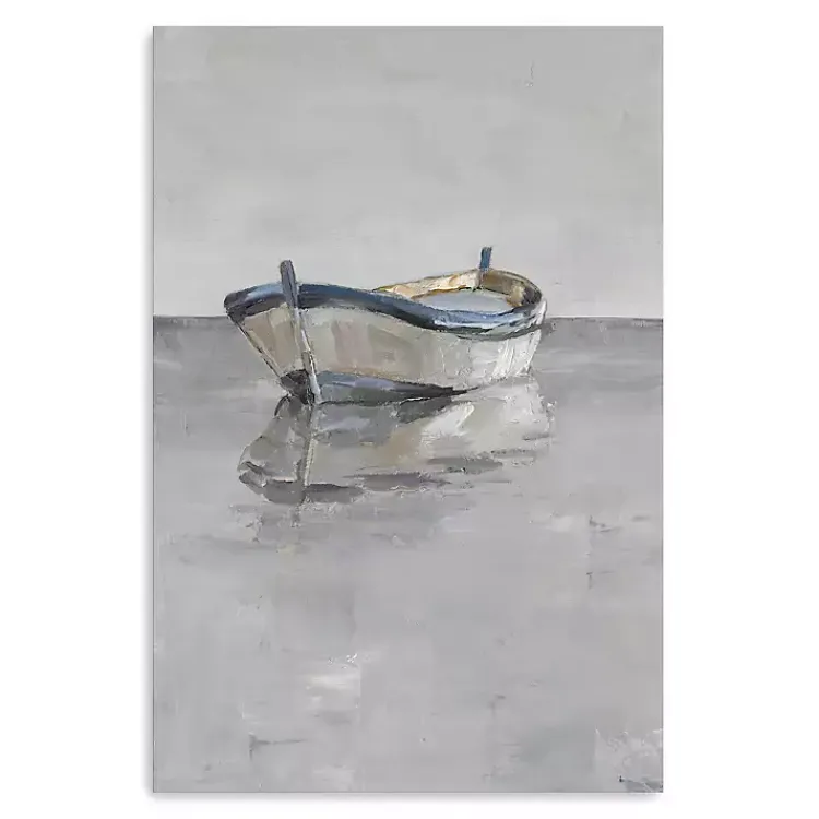 Canvas Art-Kirklands Home Boat on the Horizon Canvas Art Print Gray