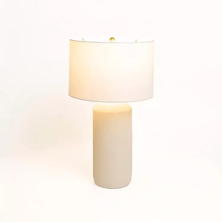 Table Lamps-Kirklands Home Cream Louise Table Lamp White