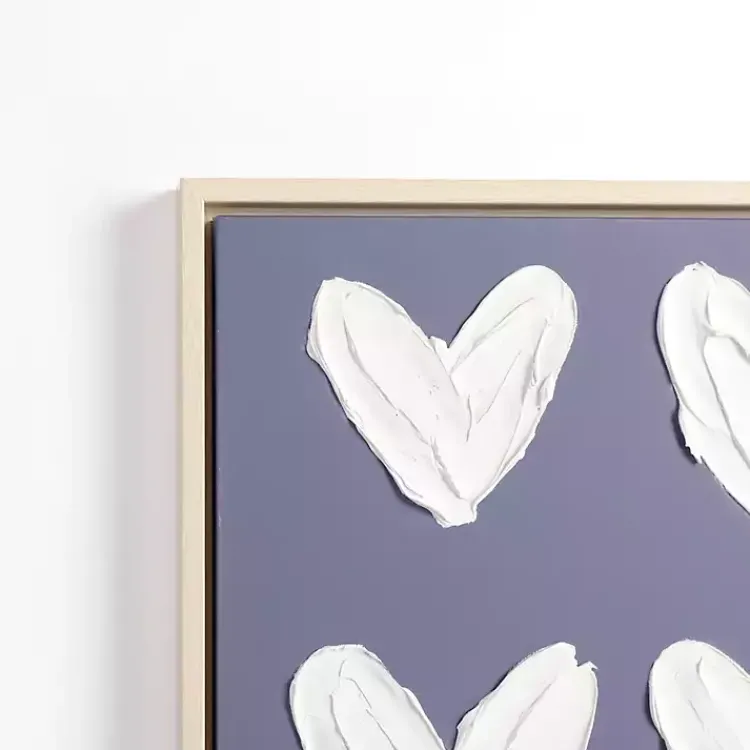 Canvas Art-Kirklands Home Stucco Hearts Framed Canvas Art Prints