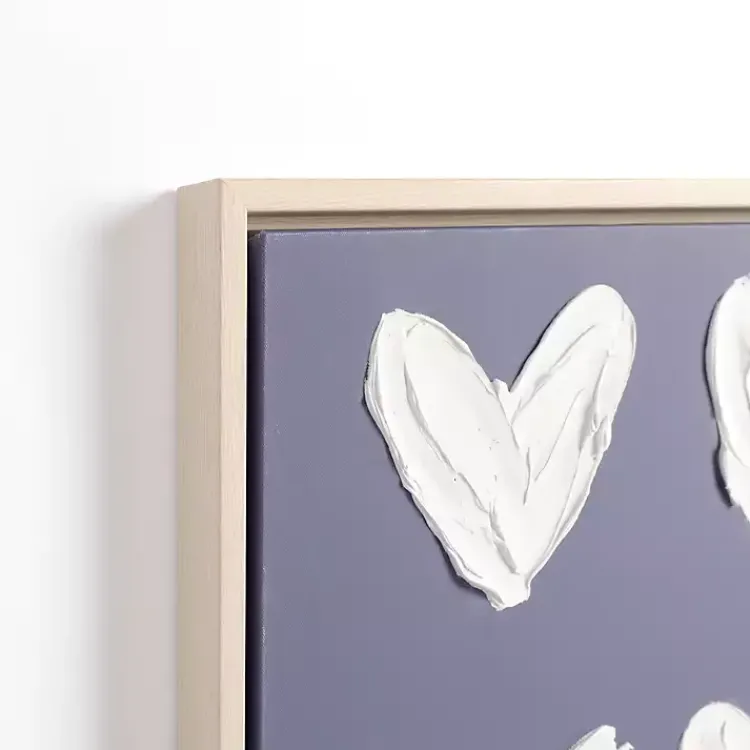 Canvas Art-Kirklands Home Stucco Hearts Framed Canvas Art Prints