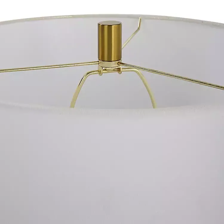Table Lamps-Kirklands Home Dark Green and Gold Eva Table Lamp White