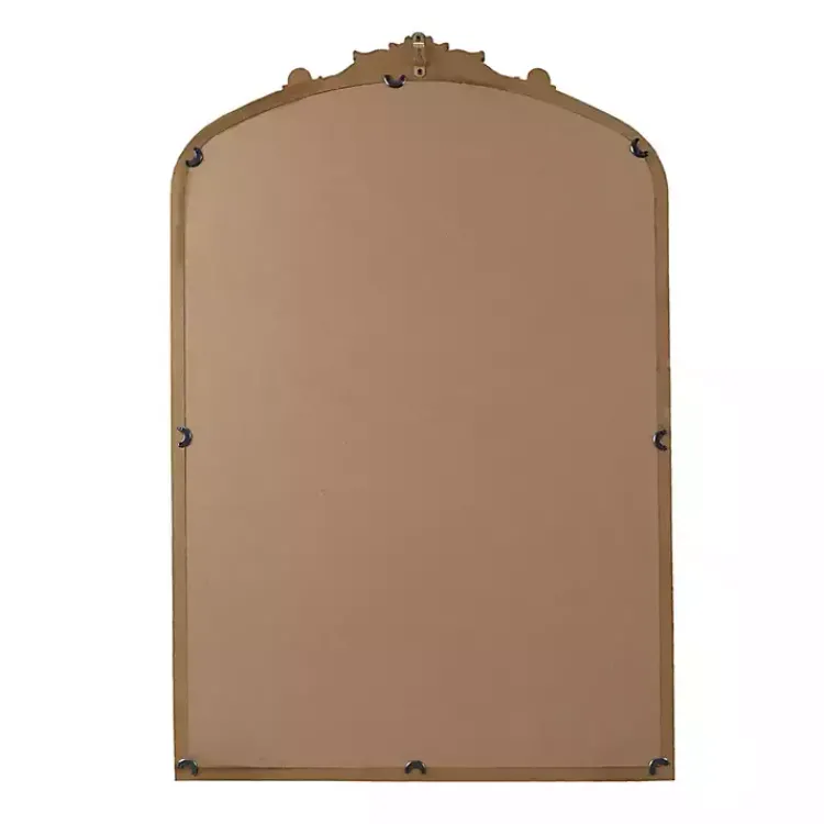 Decorative Mirrors-Kirklands Home Gold Lilbeth Baroque Beaded Wall Mirror