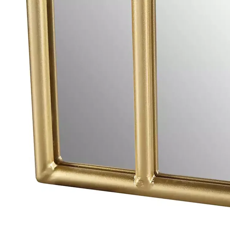 Decorative Mirrors-Kirklands Home Martha Stewart Gold Paned Arch Wall Mirror