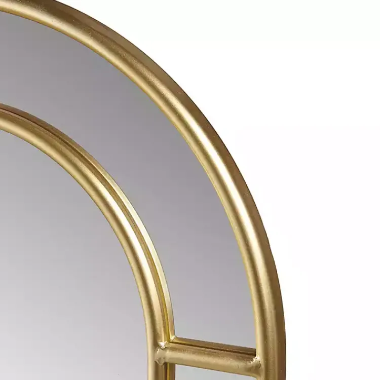 Decorative Mirrors-Kirklands Home Martha Stewart Gold Paned Arch Wall Mirror