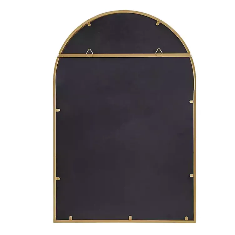 Decorative Mirrors-Kirklands Home Martha Stewart Gold Paned Arch Wall Mirror