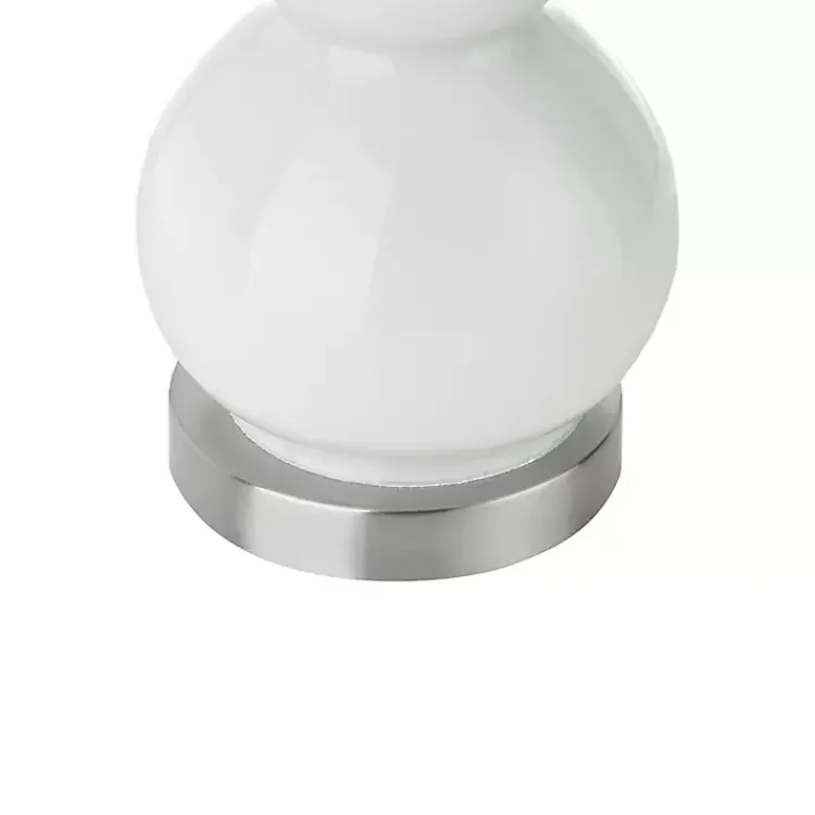 Table Lamps-Kirklands Home Glass Covey Table Lamps, Set of 2 White