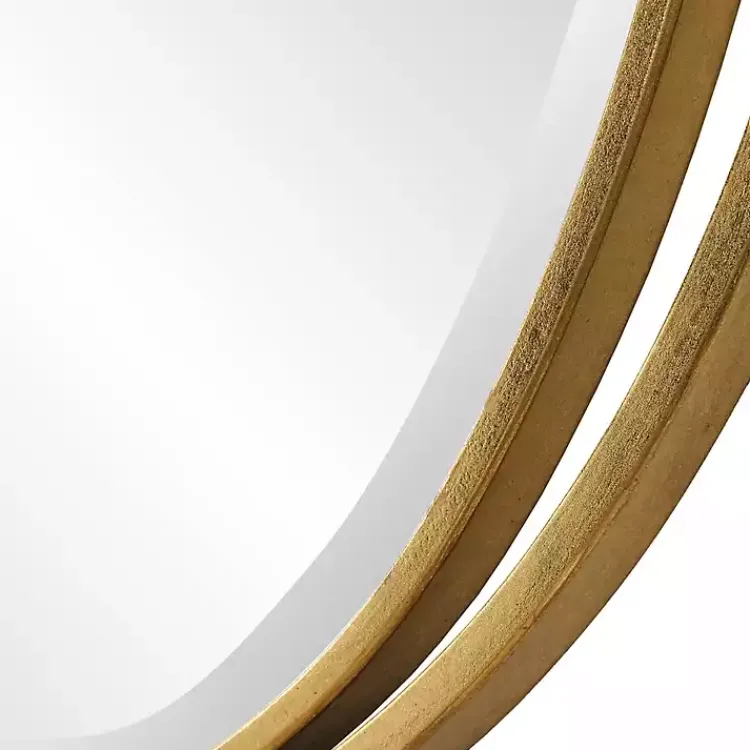 Decorative Mirrors-Kirklands Home Oval Rhodes Gold Wall Mirror