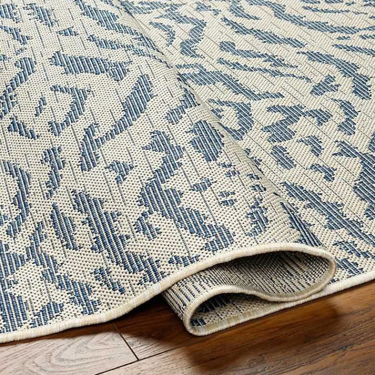 Outdoor Rugs-Kirklands Home Blue Ravello Outdoor Rug, 6x9