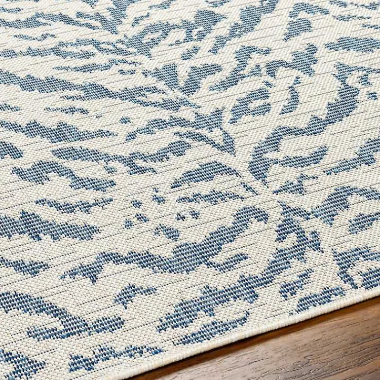 Outdoor Rugs-Kirklands Home Blue Ravello Outdoor Rug, 6x9