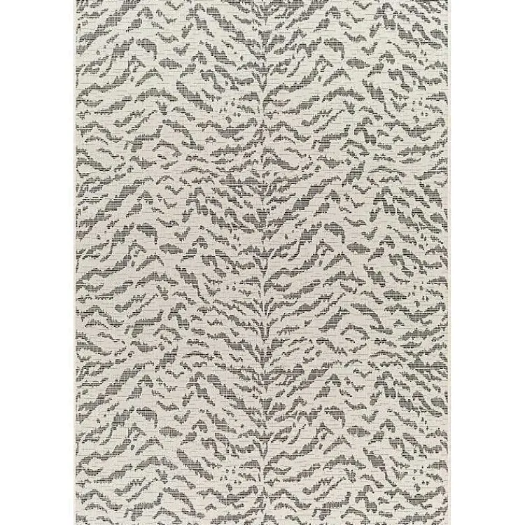 Outdoor Rugs-Kirklands Home Black Ravello Outdoor Rug, 5x7