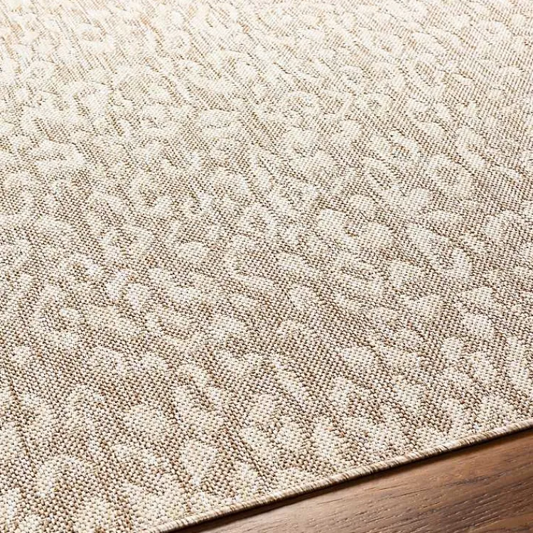 Outdoor Rugs-Kirklands Home Tan Amur Outdoor Rug, 5x7