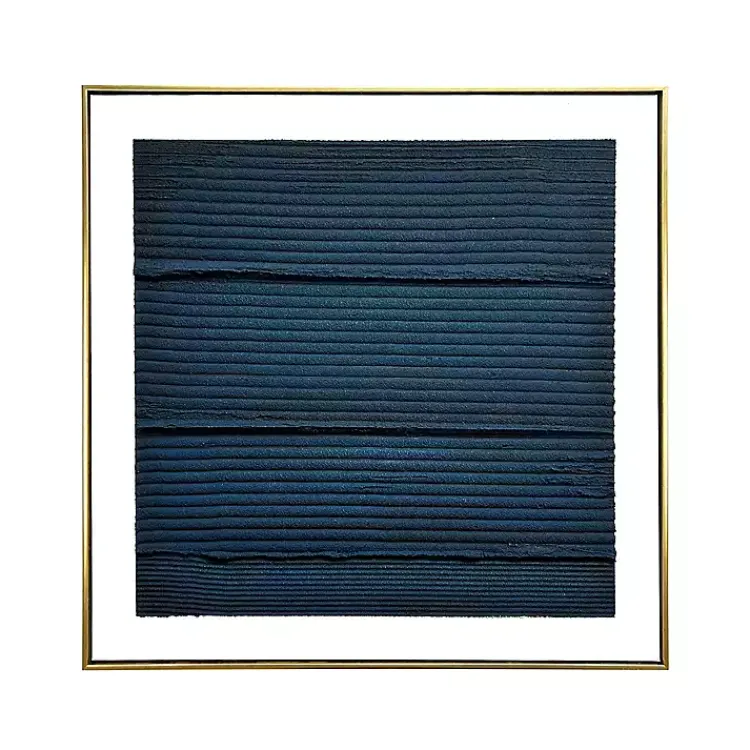 Canvas Art-Kirklands Home Midnight Waves Framed Canvas Art Print Blue