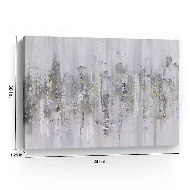 Canvas Art-Kirklands Home Neutral Columns Canvas Art Print Gray