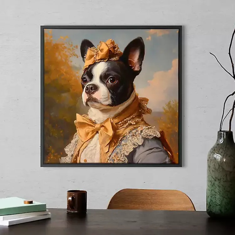 Canvas Art-Kirklands Home Lady Philippa Poshpaws Framed Art Print Multi