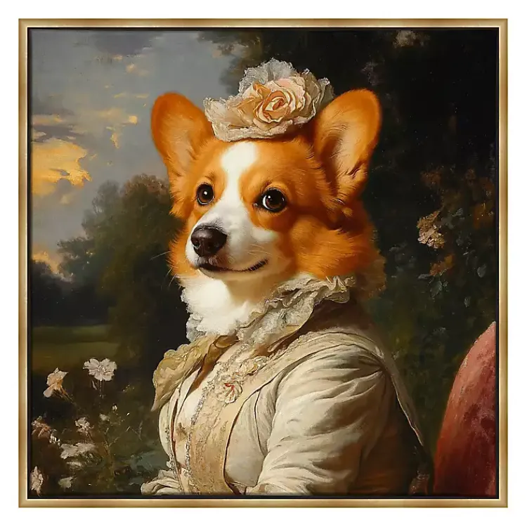 Canvas Art-Kirklands Home Duchess Wilhelmina Wagglesworth Framed Art Print Multi