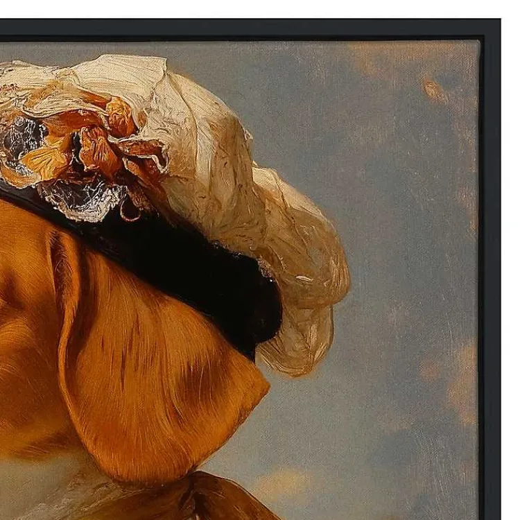 Canvas Art-Kirklands Home Lady Penelope Pawprints Framed Art Print Multi