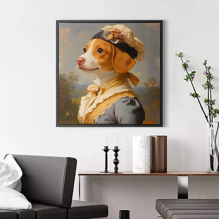 Canvas Art-Kirklands Home Lady Penelope Pawprints Framed Art Print Multi