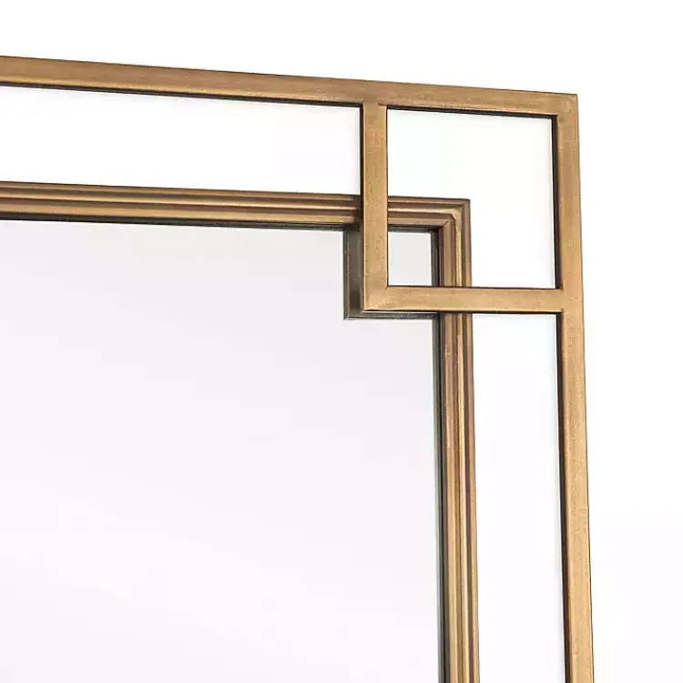 Decorative Mirrors-Kirklands Home Mavis Bronze Open Square Frame Wall Mirror