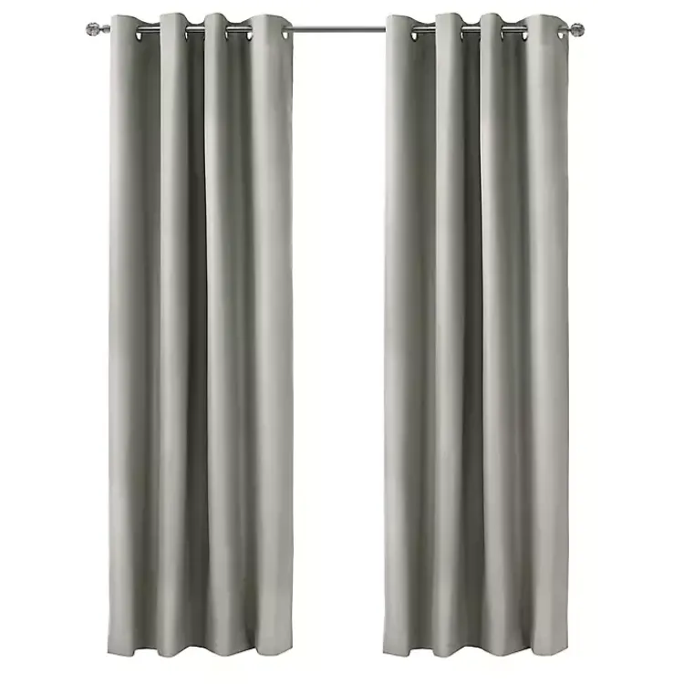 Curtains & Drapes-Kirklands Home Light Alpine Blackout Curtain Panel, 108 in. Gray