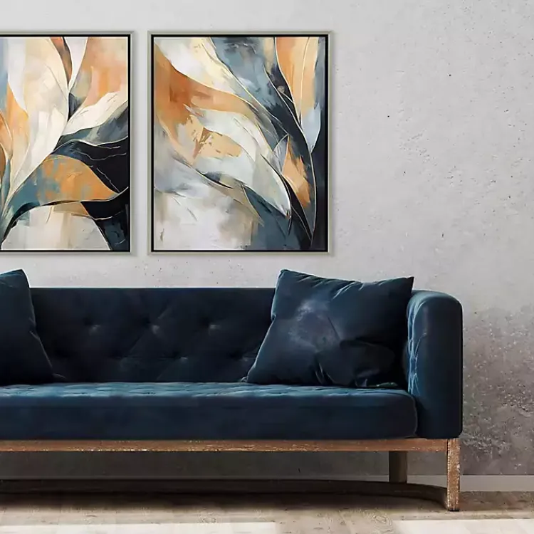 Framed Art-Kirklands Home Rhythms of Flow II Framed Canvas Art Print