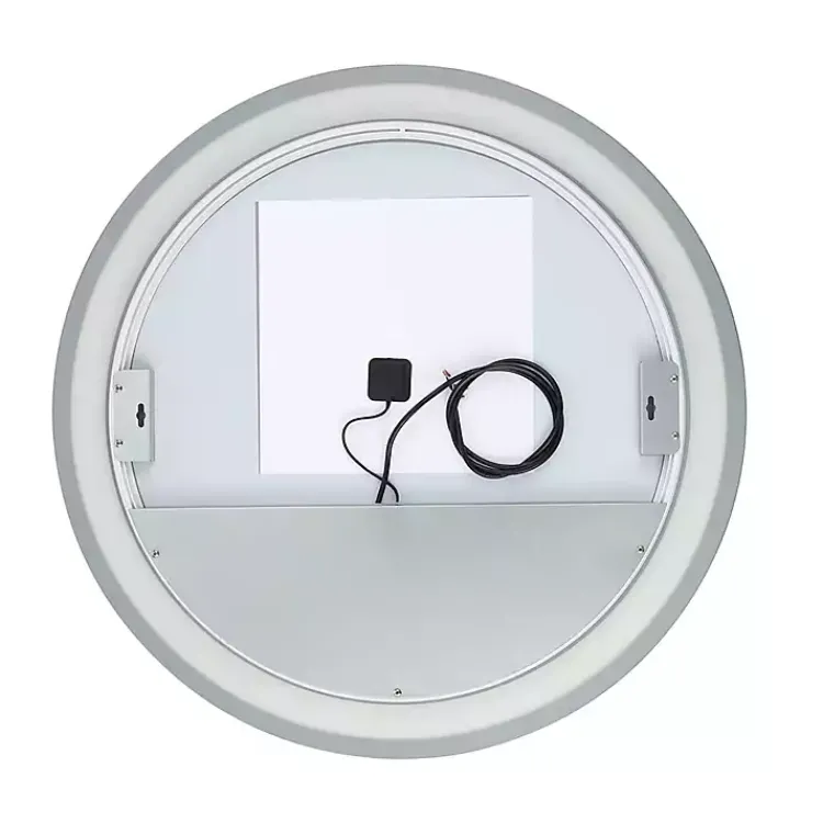 Decorative Mirrors-Kirklands Home Round Caspar LED Wall Mirror