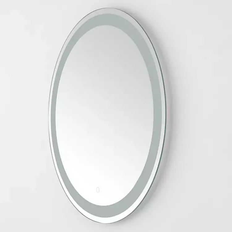 Decorative Mirrors-Kirklands Home Round Caspar LED Wall Mirror