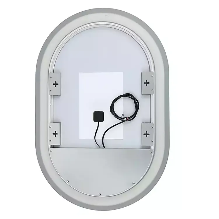 Decorative Mirrors-Kirklands Home Oval Crosby LED Wall Mirror