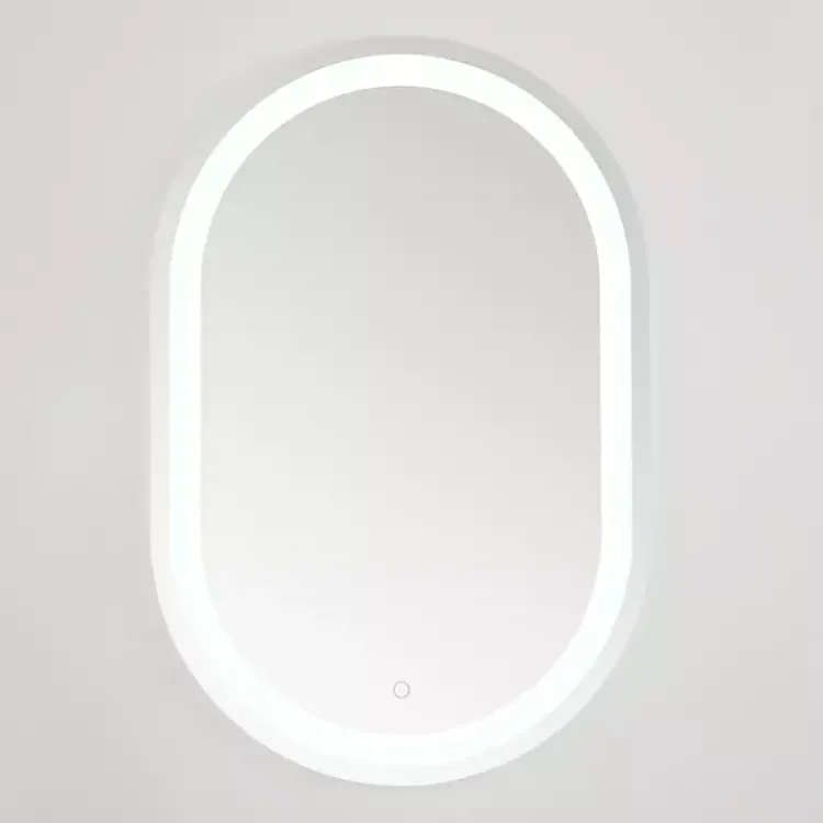 Decorative Mirrors-Kirklands Home Oval Crosby LED Wall Mirror