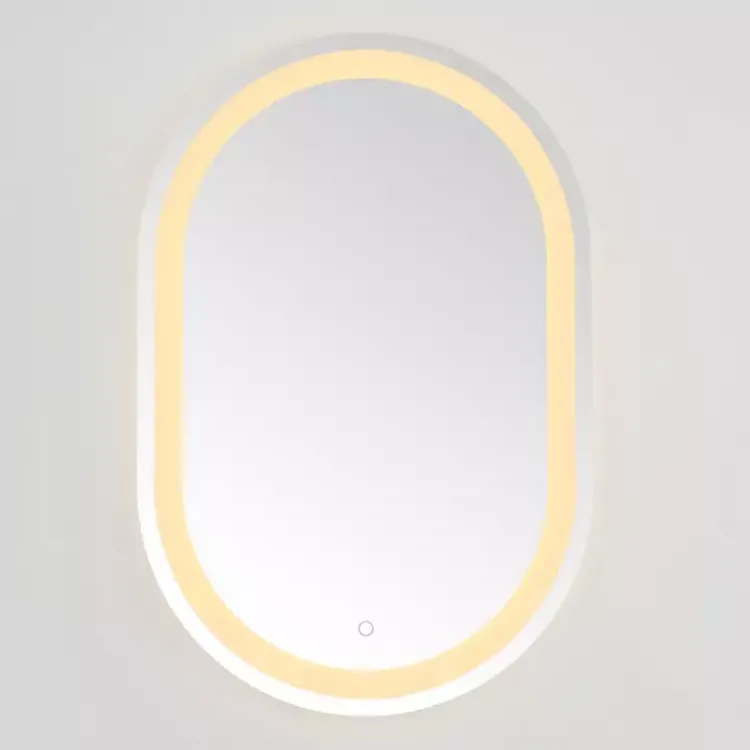 Decorative Mirrors-Kirklands Home Oval Crosby LED Wall Mirror