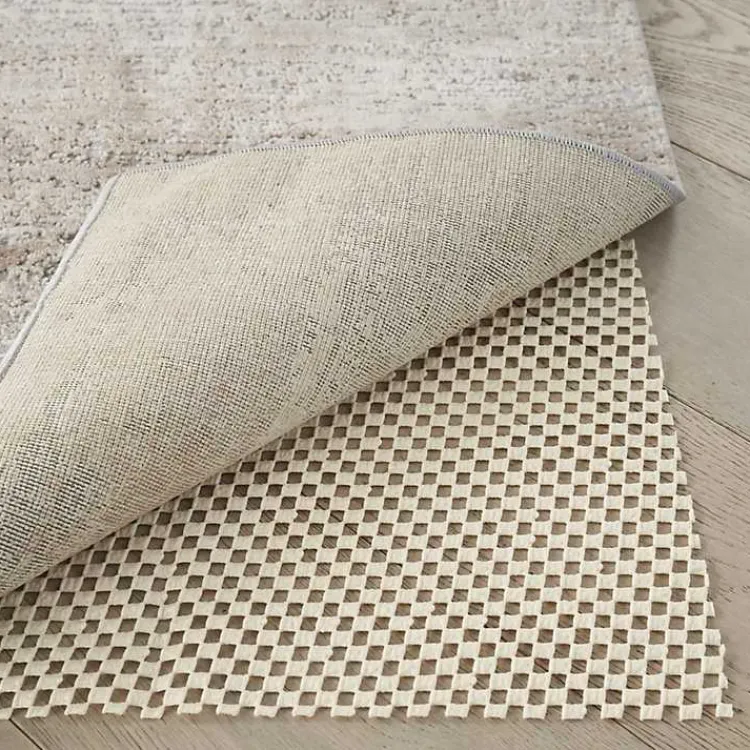 Area Rugs-Kirklands Home Gridlock Non-Slip Rug Pad, 9x12 Ivory