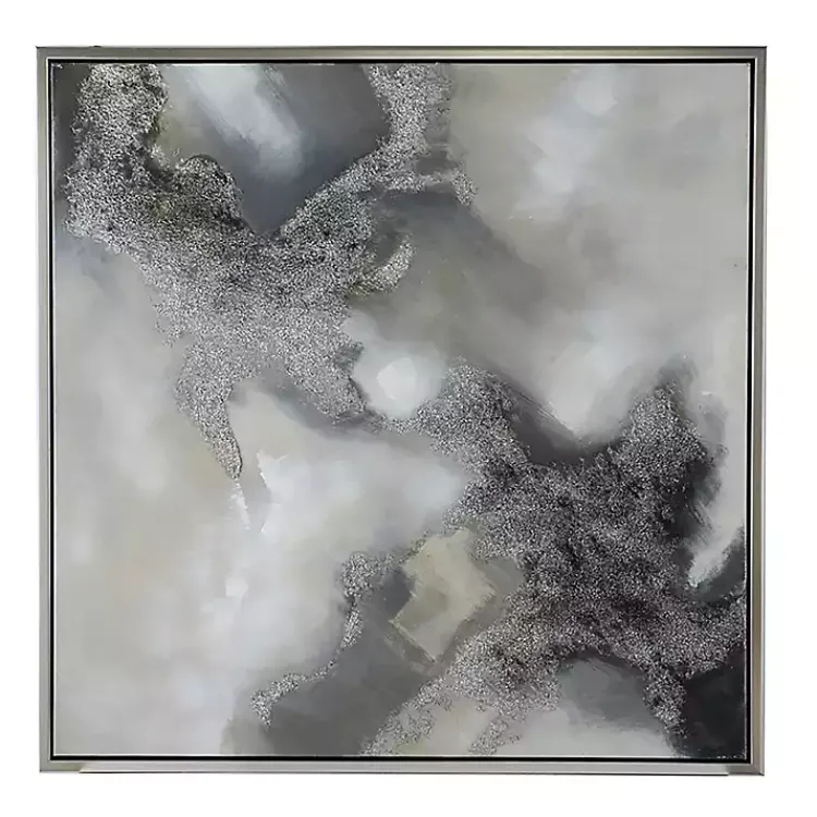 Canvas Art-Kirklands Home Stormy Skies Framed Canvas Art Print Gray