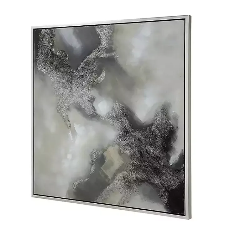 Canvas Art-Kirklands Home Stormy Skies Framed Canvas Art Print Gray
