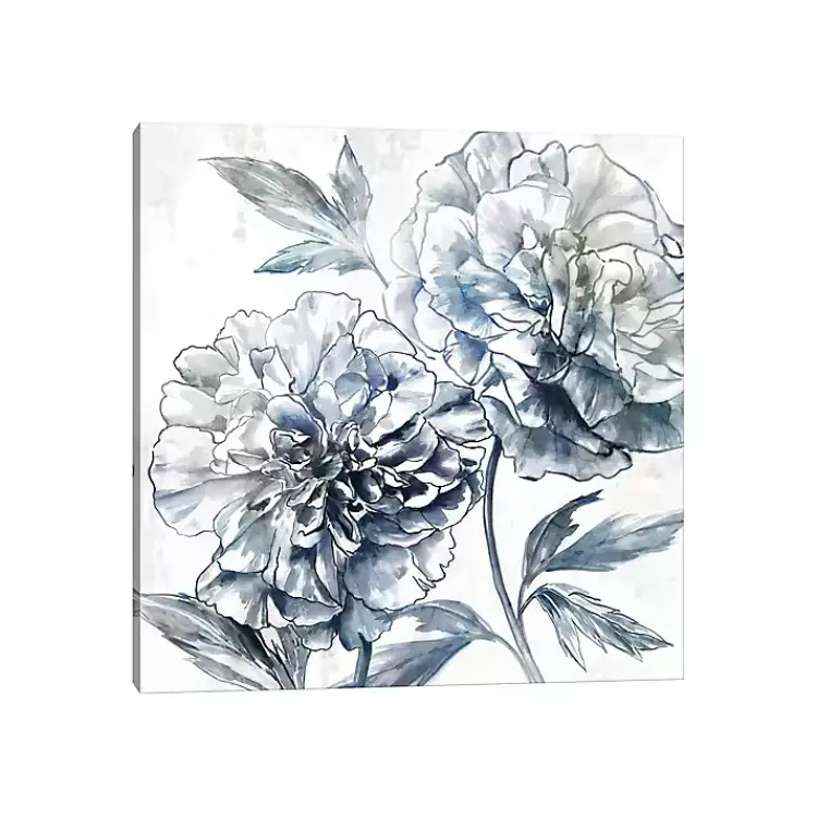 Canvas Art-Kirklands Home Japanese Peony Canvas Art Print Blue