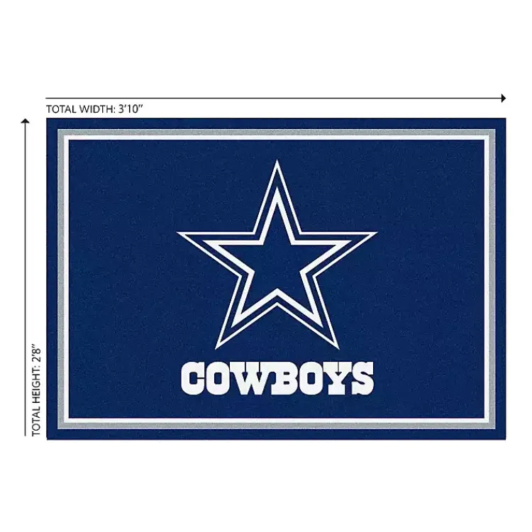 Area Rugs-Kirklands Home Dallas Cowboys Area Rug, 3x4 Blue