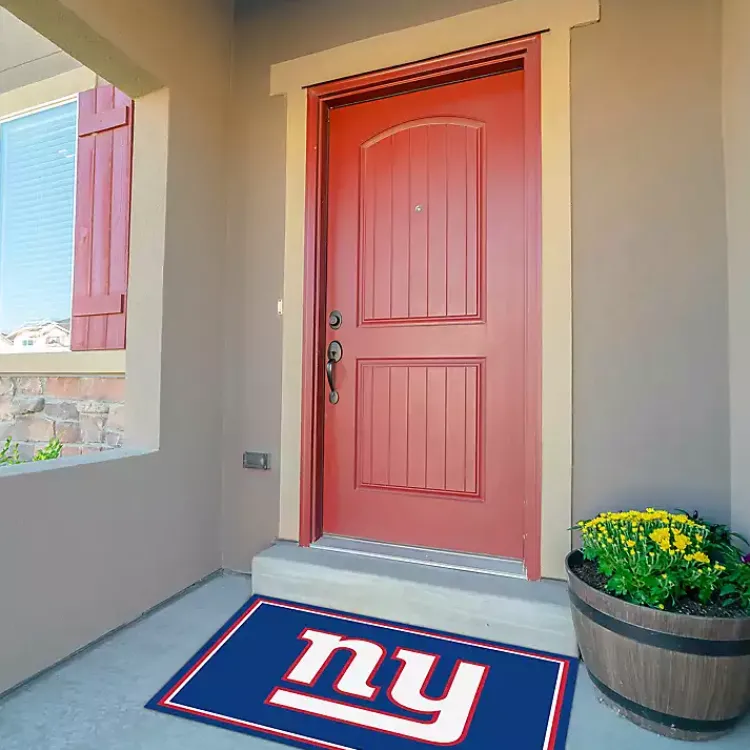 Area Rugs-Kirklands Home New York Giants Area Rug, 3x4 Blue