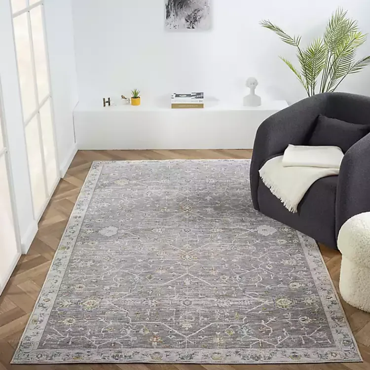 Area Rugs-Kirklands Home Gray Ivory Accent Rug, 2x3