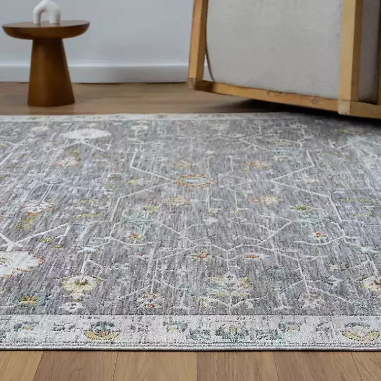 Area Rugs-Kirklands Home Gray Ivory Area Rug, 7x9